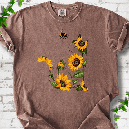 Sunflower Cat T-Shirt - Cellife Well