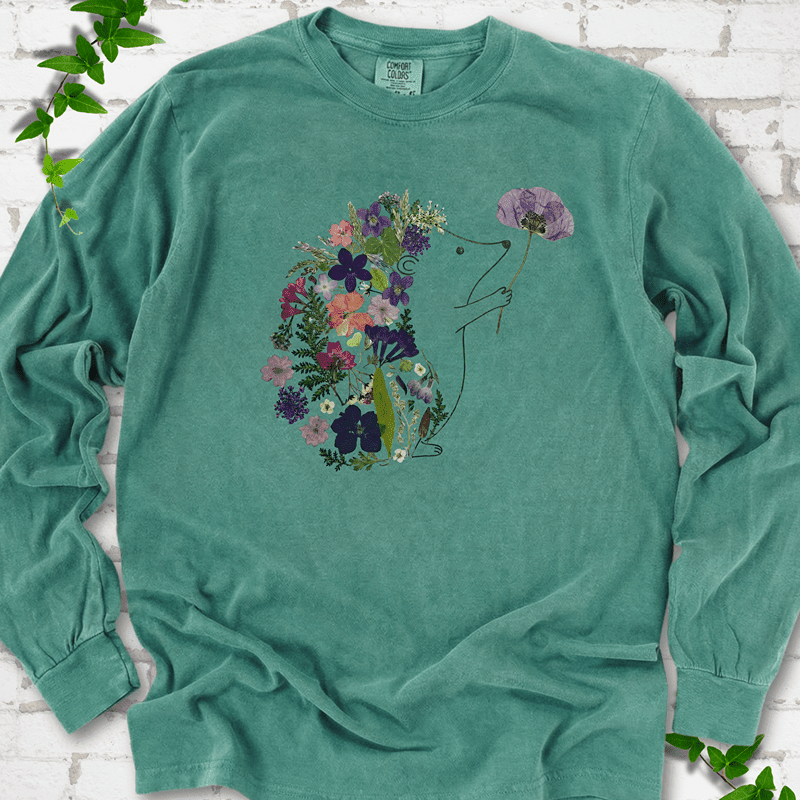 Wildflower Hedgehog LS T-Shirt - Cellife Well
